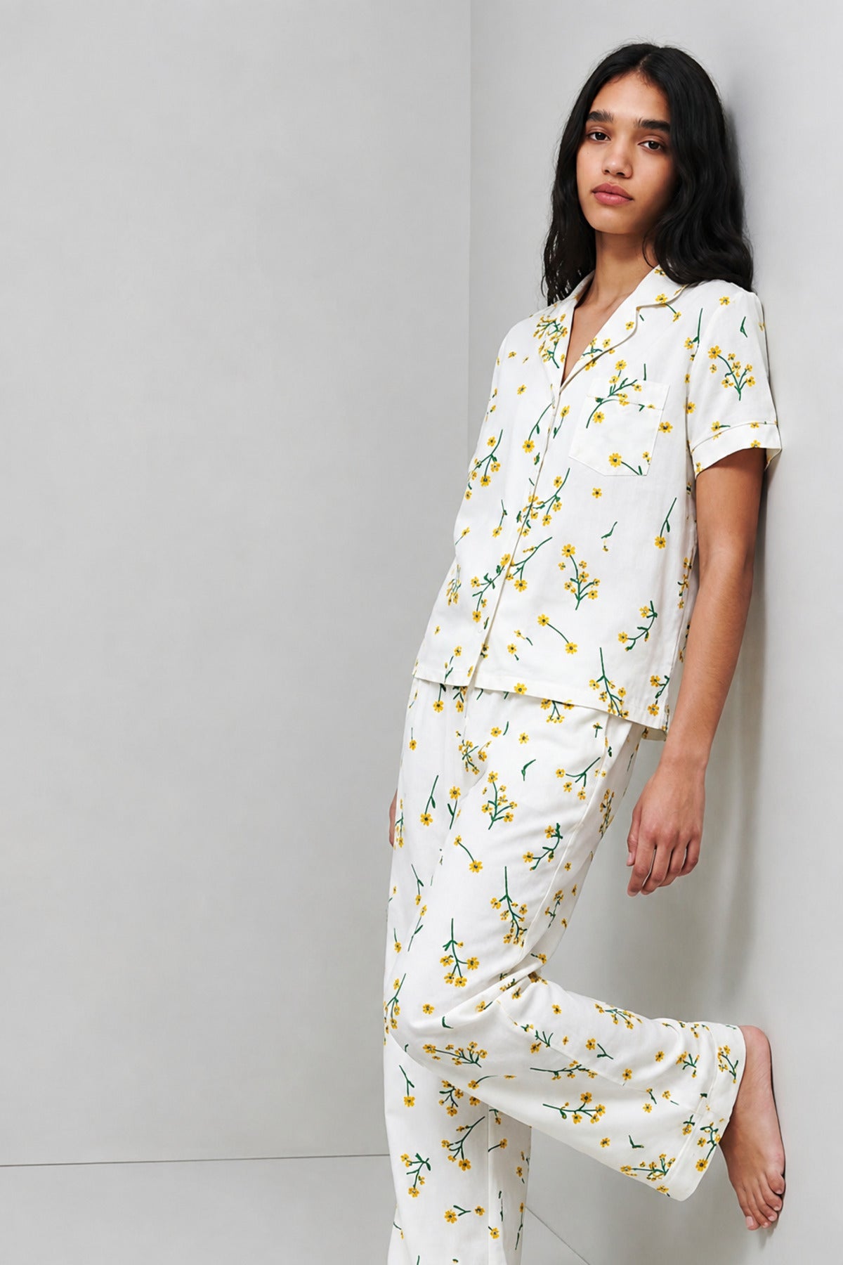 Standart Boy Elastanlı Çok Renkli Pijama Takımı