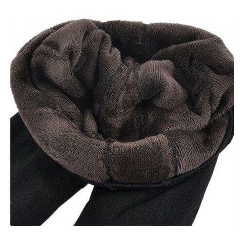 İçi Peluş Termal Tayt – Sıcak Tutucu, İncelten ve Toparlayıcı Siyah Model