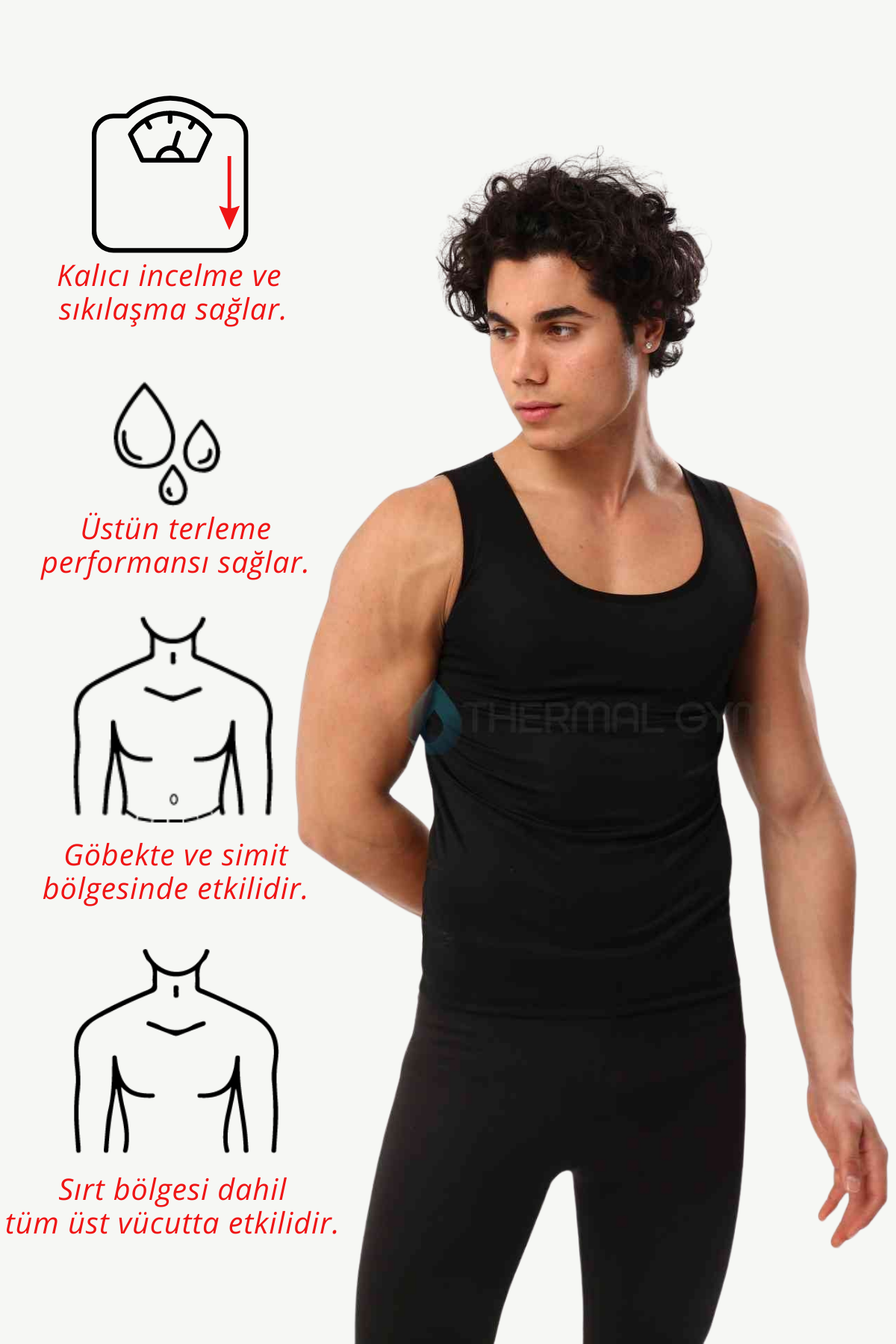 Ödem Attırıcı Terleten Ve Sıklaştırıcı Sauna Atlet Body