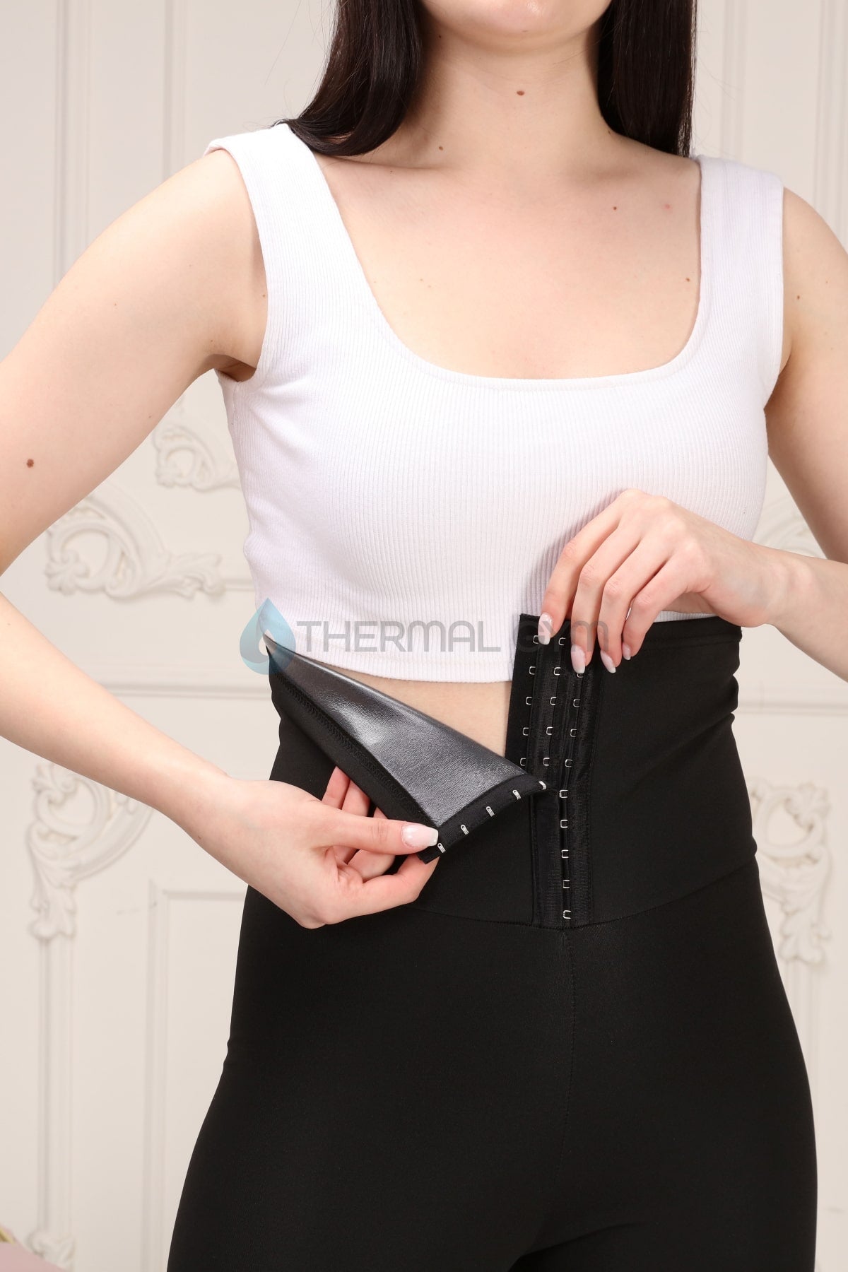 Thermal Giyim Premium Agraflı Sauna Termal Tayt – Yüksek Bel, Terletici ve Vücut Şekillendirici