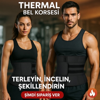İnceltici ve Sıklaştırıcı Termal Bel Korse | Zayıflama ve Duruş Destekleyici Korse