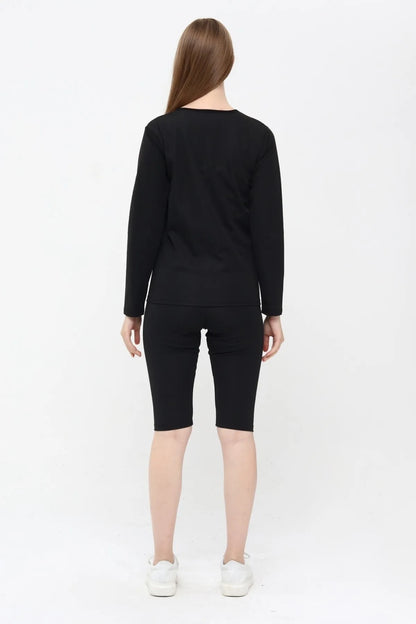 Sauna Fermuarlı Uzunkol Ve Premium Sauna Agraflı Şort Takım 2019