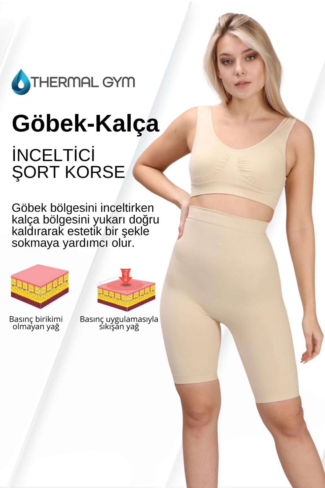 Sıkılaştırıcı & Toparlayıcı Şort Korse – Yüksek Bel, Kalça ve Basen Şekillendirici Korse