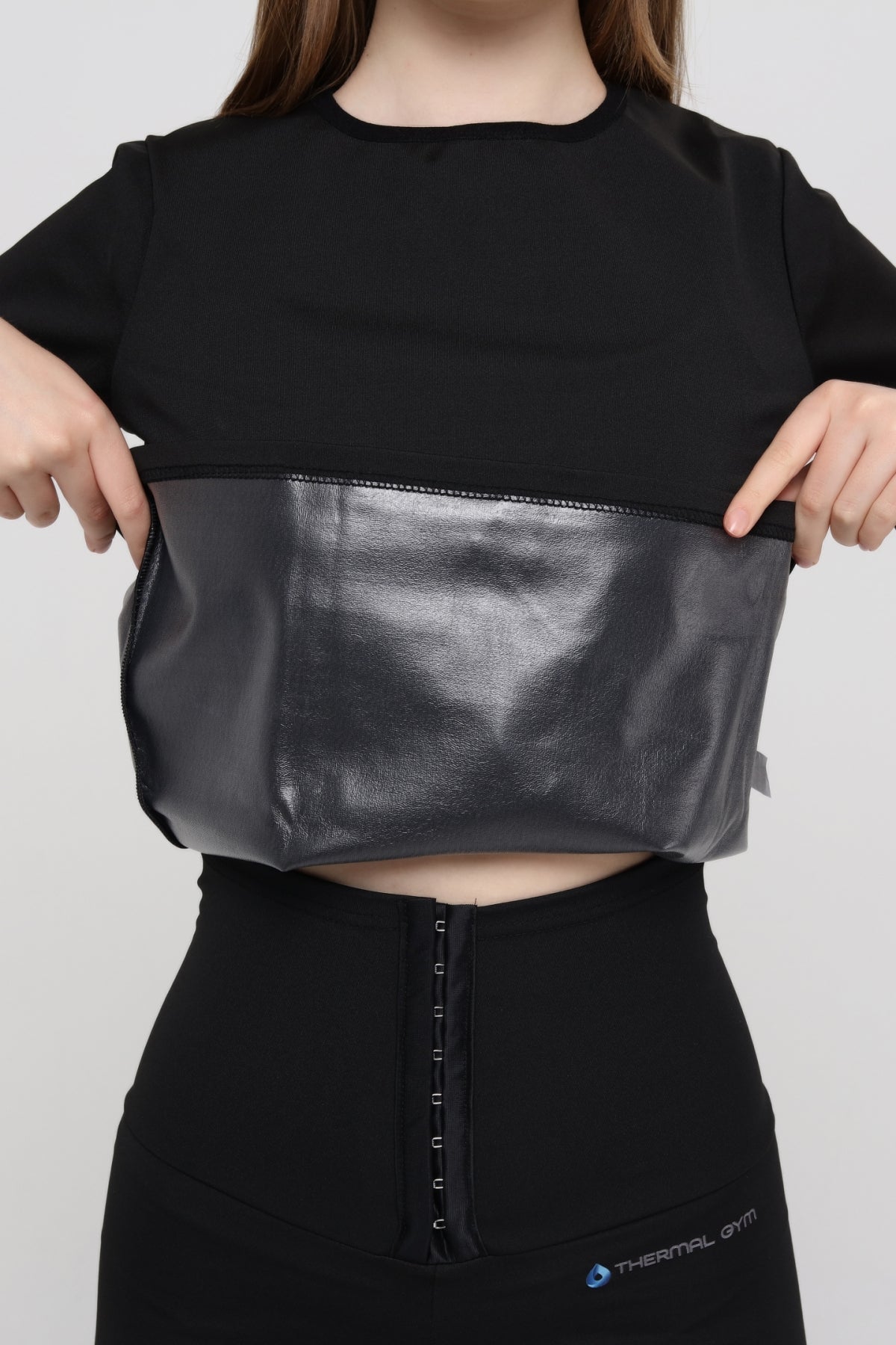 Thermal GYM Sauna Body 1003 – Termal İncelten & Terletici Kısa Kollu Body