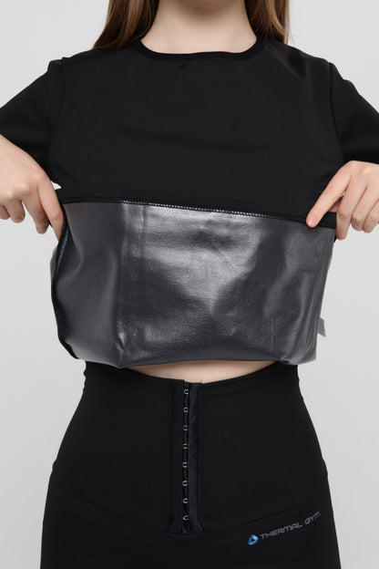 Thermal GYM Sauna Body 1003 – Termal İncelten & Terletici Kısa Kollu Body