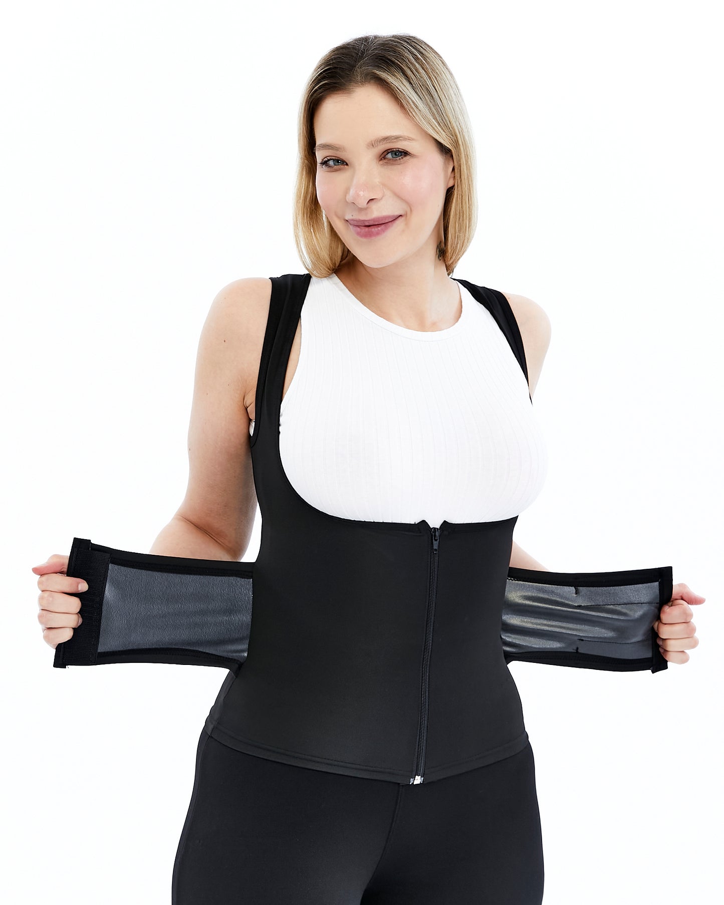 Terleterek Ödem Attıran Sıklaştırıcı Ve Toparlayıcı Askılı Termal Korse