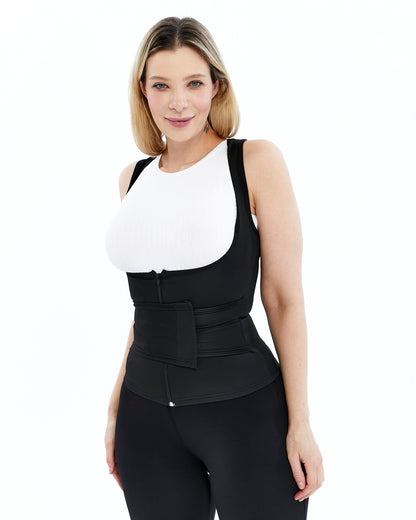 Terleterek Ödem Attıran Sıklaştırıcı Ve Toparlayıcı Askılı Termal Korse