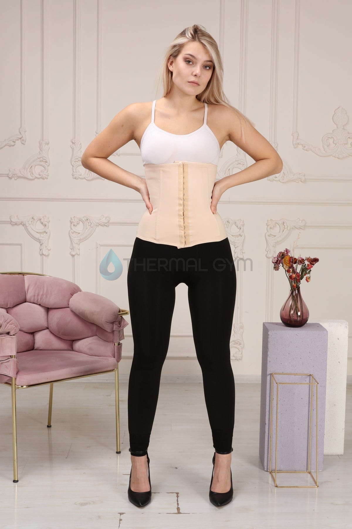 Lateks Korse Siyah 6037 – Lohusa Toparlayıcı & Sıkılaştırıcı Doğum Sonrası Korse