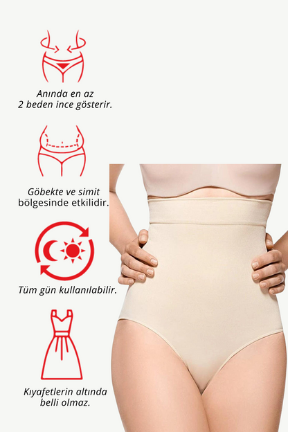 Dikişsiz Toparlayıcı Slip Korse  5025 – İncelten ve Şekillendirici Günlük Korse