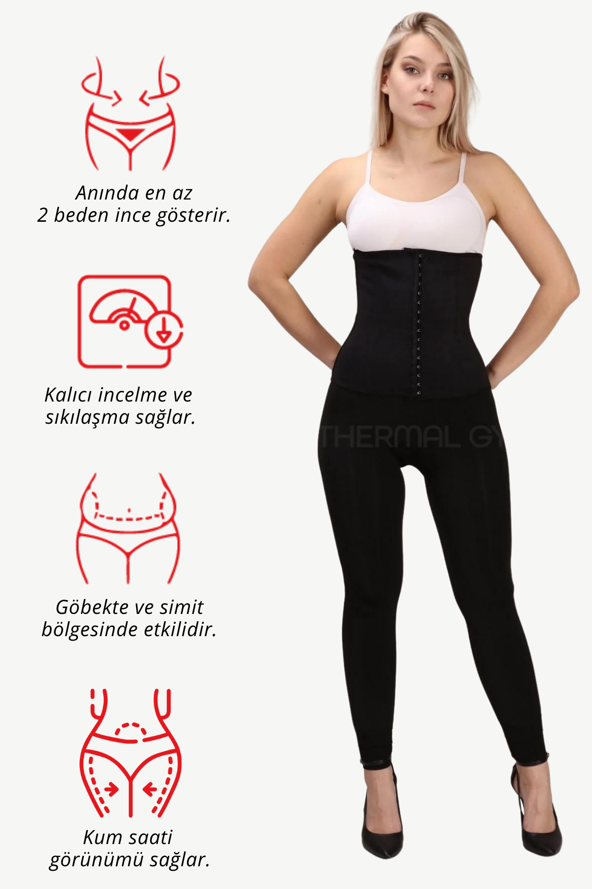 Lateks Korse Siyah 6037 – Lohusa Toparlayıcı & Sıkılaştırıcı Doğum Sonrası Korse