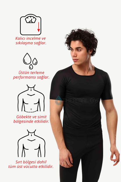 Ödem Attırıcı Terleten Ve İnceltici Sauna Fermuarsız Kısakol Body