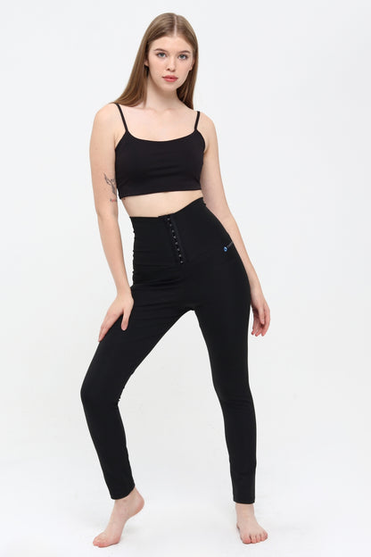 Thermal Giyim Premium Agraflı Sauna Termal Tayt – Yüksek Bel, Terletici ve Vücut Şekillendirici