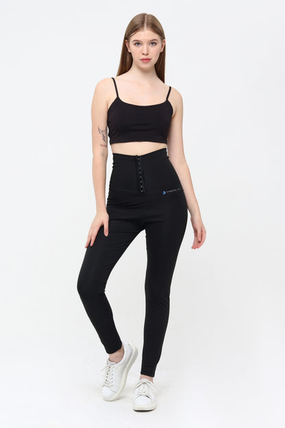 Thermal Giyim Premium Agraflı Sauna Termal Tayt – Yüksek Bel, Terletici ve Vücut Şekillendirici