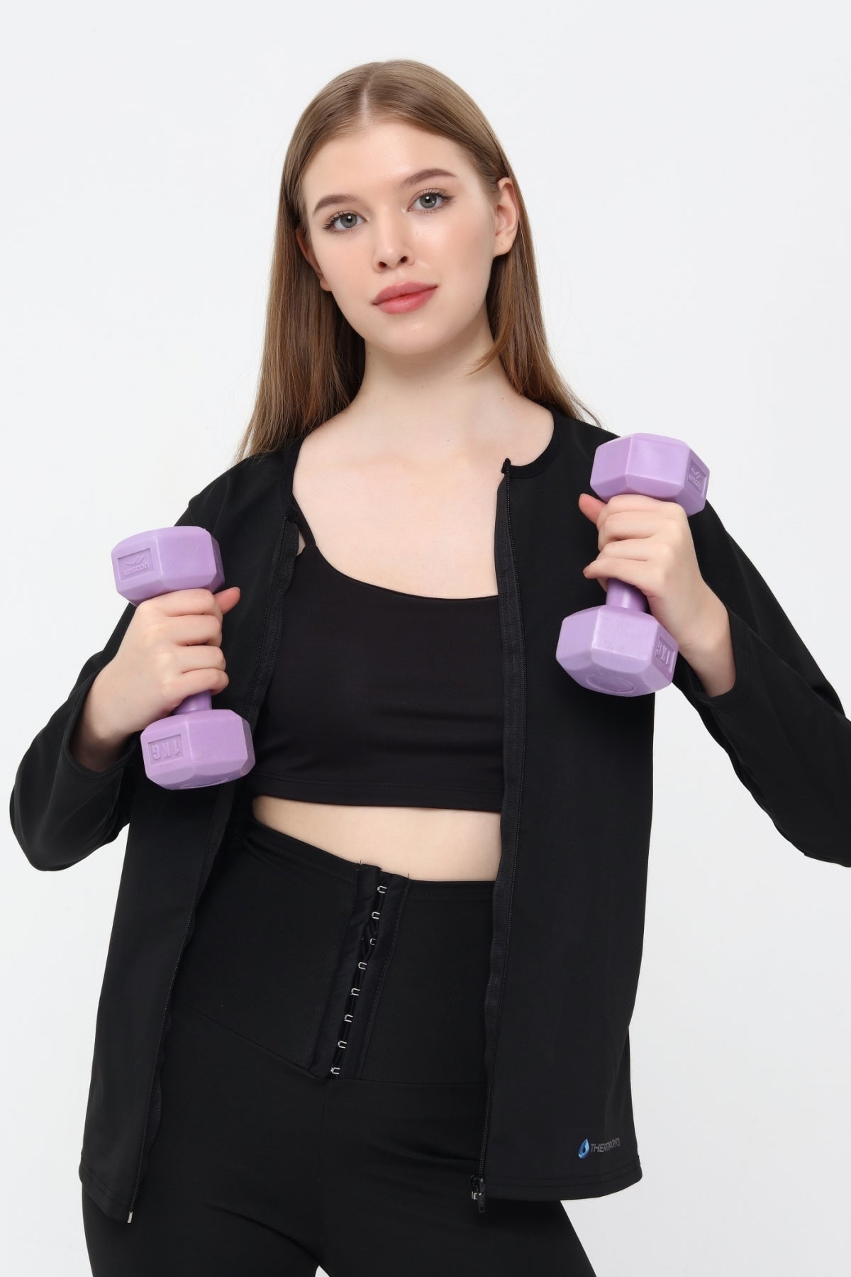 Thermal GYM Sauna Fermuarlı Uzun Kollu Body 1004 – Termal İncelme, Karın & Bel Toparlama