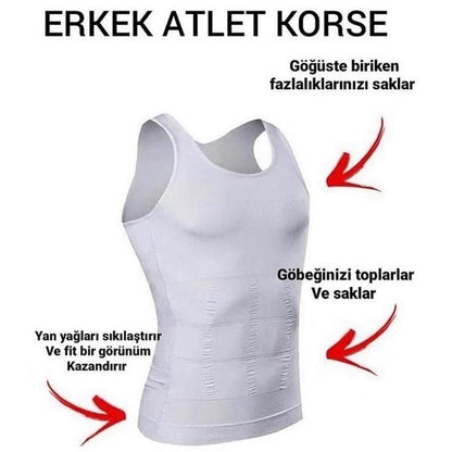 İnceltici Ve Şekillendirici Erkek Atlet Korse